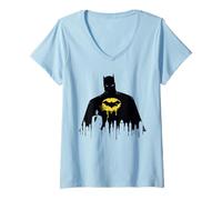 Mujer Batman City Silhouette Camiseta Cuello V