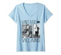 Mujer Batman Classic TV Series Vintage Villains Camiseta Cuello V