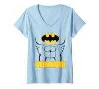 Mujer Batman Costume Camiseta Cuello V
