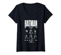 Mujer Batman Face of a Hero Through The Years Camiseta Cuello V