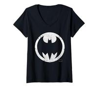 Mujer Batman Frank Miller Bat Signal Camiseta Cuello V