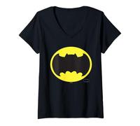 Mujer Batman Frank Miller Wide Bat Logo Camiseta Cuello V