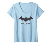 Mujer Batman Icono Bat Símbolo Emblema Dark Knight Logo Camiseta Cuello V
