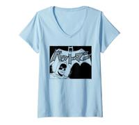 Mujer Batman Kanji Large Logo One Color Camiseta Cuello V