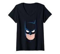 Mujer Batman Large Face Camiseta Cuello V