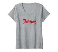 Mujer Batman Logo Night Hero Emblema DC Comics Dark Knight Icon Camiseta Cuello V