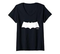 Mujer Batman The Dark Knight Returns White Logo Camiseta Cuello V