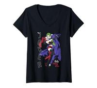Mujer Batman The Joker & Harley Quinn Camiseta Cuello V