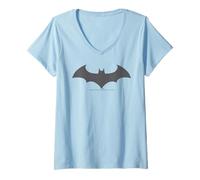 Mujer Batman y Todos los Personajes Relacionados Logo DC Batman Símbolo Camiseta Cuello V