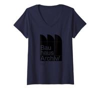 Mujer Bauhaus Archiv - Diseño modernista de Berlín Camiseta Cuello V