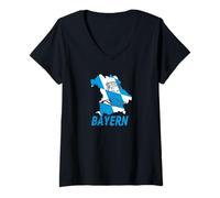 Mujer Baviera Söder Canciller Camiseta Cuello V