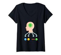 Mujer Bayes ingenuo - Teorema de Bayes Camiseta Cuello V
