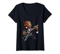 Mujer BB King of The Blues Summer Pop Festival 2002 Camiseta Cuello V