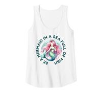 Mujer Be a Mermaid in a Sea Full of Fish - Mermaid Cute Camiseta sin Mangas
