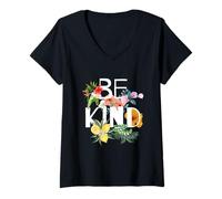 Mujer Be Kind, Unity Day Orange Design Anti Bullying Conciencia Camiseta Cuello V