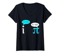 Mujer Be Rational Pi Get Real - Matemáticas Camiseta Cuello V