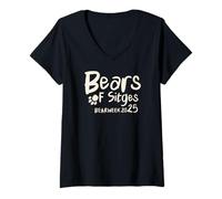 Mujer Bears of Sitges. Bear Week 2025. Camiseta Cuello V