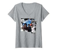 Mujer Beastie Boys Licenciado a Ill Era NYC Artista distópico Camiseta Cuello V