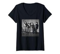 Mujer Beatlemania The Beatles Royal Variety Ensayo 1963 Camiseta Cuello V