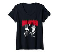Mujer Beavis and Butt-Head Heavy Metal Headbangers Funny Cartoon Camiseta Cuello V