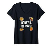 Mujer Beekeeper Apiarist Honey Is The Answer Camiseta Cuello V