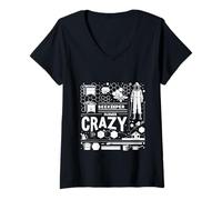 Mujer Beekeeper Farmer Crazy Granja de apicultura -------- Camiseta Cuello V