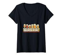 Mujer Beersexual Amante Divertido de la Cerveza, Humor Ale Lager Camiseta Cuello V