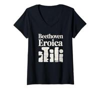Mujer Beethoven Eroica Classical Music Artwork Camiseta Cuello V