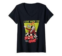 Mujer Beetlejuice Same My Name Camiseta Cuello V