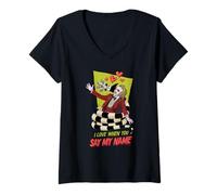 Mujer Beetlejuice Valentine Sandworm Camiseta Cuello V