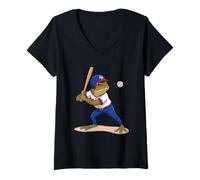 Mujer Béisbol Puerto Rico Patriotic Flag Boricua - Reproductor de béisbol Camiseta Cuello V