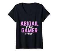 Mujer Bella Gamer - Disfraz de Halloween para niña Gen Z Gaming Bella Camiseta Cuello V