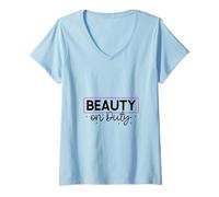 Mujer Belleza de Servicio - Styling Queen Camiseta Cuello V