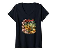 Mujer Beograd City Belgrado Serbia Belgrado Regalo Turístico Camiseta Cuello V
