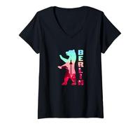 Mujer Berlín Camiseta Cuello V
