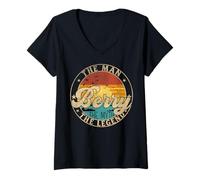 Mujer BERRY The Man The Myth The Legend First Name Camiseta Cuello V