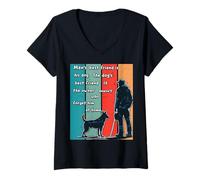 Mujer Best Friend Dog, Cat or Pet Vintage tee for Men Women Kids Camiseta Cuello V