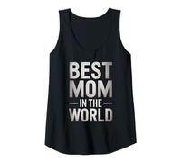Mujer Best Mom in The World - Regalo para Madre Camiseta sin Mangas