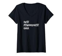 Mujer Best Psychologist Ever Psicólogo Psicoterapeuta Camiseta Cuello V