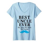 Mujer Best Uncle Ever The Man The Myth The Legend Camiseta Cuello V