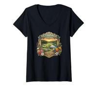 Mujer Bethpage State Park Long Island Nueva York Souvenir Camiseta Cuello V