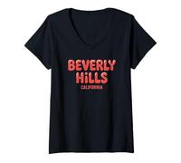 Mujer Beverly Hills Comic Camiseta Cuello V