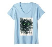 Mujer Beware of Dragons Feria del Renacimiento Camiseta Cuello V