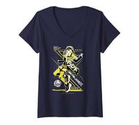 Mujer Beyblade X Multi Nana-IRO Let It Rip Camiseta Cuello V