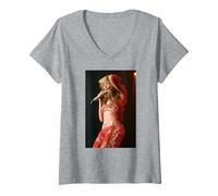 Mujer Beyonce Knowles Gira peligrosamente Enamorada de Destiny's Child Camiseta Cuello V