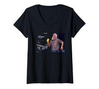 Mujer Bez of Happy Mondays Live por Andy Willsher Camiseta Cuello V