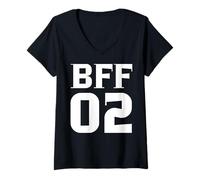 Mujer BFF 02 - Best Friends Matching Design Camiseta Cuello V