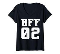 Mujer BFF 02 - Best Friends Matching Design Camiseta Cuello V