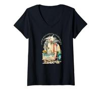 Mujer Biarritz Francia La Reina de Las Playas y La Playa de los Reyes Camiseta Cuello V