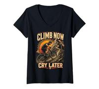 Mujer Bicicleta de montaña MTB Gravel Bike Mountain Bike Bicycle Biking Camiseta Cuello V